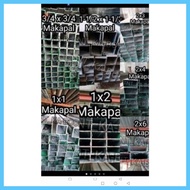 ✎ ◆ ☇◑ G. I Square Tube | Tubular | Makapal 1.5mm 1x2, 1x3, 11/2x11/2 | Cut Per 1foot, 1/2 meter, 1