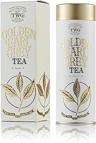 TWG Tea Golden Earl Grey, Loose Leaf Black Tea Blend In Haute Couture Gift Tea Tin, 100G