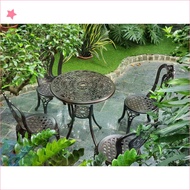 Bàn ngoài trời Nhôm đúc Nhập khẩu Bộ bàn ghế ban công ngoài trời Nhôm đúc Bàn ghế ngoài trời - B03