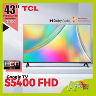 TCL - TCL 43" 43S5400 FHD Smart TV 全高清智能電視 (送 藍牙耳筒,8K HDMI,掛牆架) S5400
