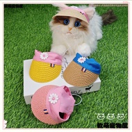 [Pet Sun Hat] Pet Hat Dog Hat Cat Hat Pet Sun Hat Open Ears Sun Hat Teddy Bichon Puppy Cat Pet Acces