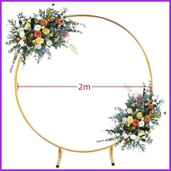 2M Round Balloon Arch Stand Wedding Stand Flower Rack Circle Arch Wedding/Birthday Party Backdrop