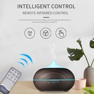 Wood Grain Aroma Diffuser Colorful Lights Remote Control Aroma Diffuser Ultrasonic Aroma Diffuser Di