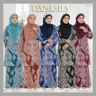 Kurung Danesha Kurung Printed Batik Kurung Pahang Labuh Dobby Silk by Dmimi