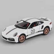 1:24 Porsches 911 TURBO S TARGA Alloy Sports Car Model Diecasts Simulation Metal Toy Car Model Sound