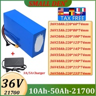 21700 NEW 36V 10Ah 15Ah 20Ah 25Ah 30Ah 35Ah 40Ah 45Ah 50Ah Lithium battery pack built-in BMS For 0-1