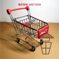 T0700 Coca Cola 可口可樂 超市手推車 Supermarket Trolley Miniature 迷你擺設  多過一架可串連 同百佳惠康一樣