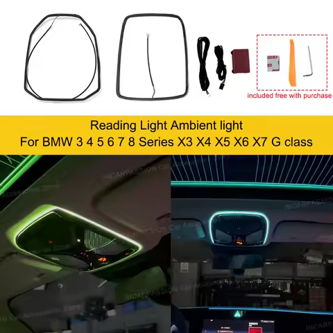 LED Skylight Ambient Reading Light for BMW Series 2 3 4 5 6 GT 7 X3 X4 X5 X6 X7 G20 G30 G05 G06 G07 