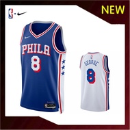 【Heat-pressed】2025/26 New Philadelphia 76ers 8# Paul George Jersey
