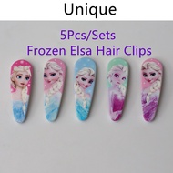 [READY STOCK] 5Pcs/Set Frozen Elsa Hair Clip Frozen Elsa Hair Pin Frozen Elsa Hair Accessories Kids 