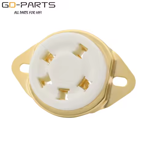 1PC U5A 5pin Ceramic Tube Socket Valve Tube Base for 807 24 27 37 47 56 76 FD422 WE272A WE311A Hifi 