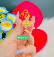 Nhẫn hoa mai mạ vàng 24k cao cấp mẫu mới về siêu đẹp ( nhẫn 1 chỉ )