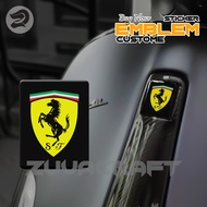 STIKER EMBLEM VESPA LOGO FERRARI EMBLEM TIMBUL STIKER VESPA DASI VESPA VESPA RESIN LENTUR Vespa LX/S