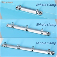 [Big orange] 1PCS A4 Perforated Folder Candy-Colored Transparent O-shaped 2-hole, 3-hole, 4-hole Wat