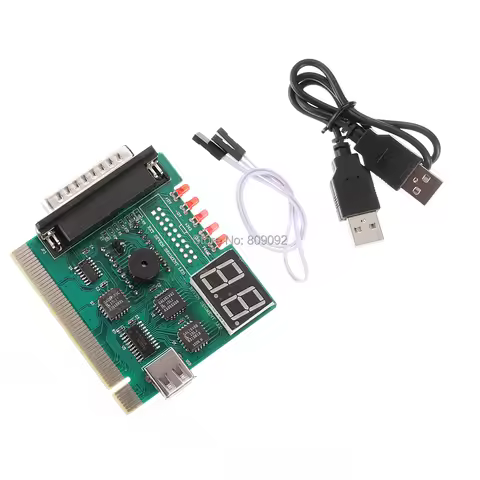 2 Digit Bit PC Computer Motherboard Diagnostic Card USB PCI LCD Error Code Display Tester Analyzer P