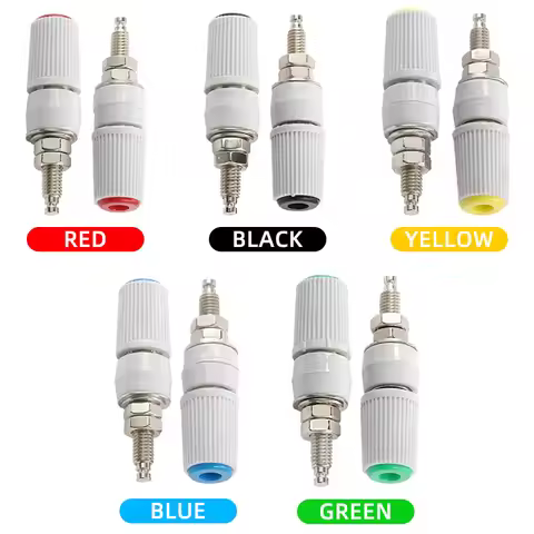 4mm Banana Socket M5*33 Binding Post 30A High Current Test Binding Post M5 Type Connector Amplifier