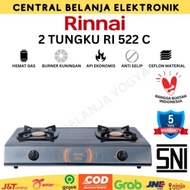 [✅Best Quality] Kompor 2 Tungku Rinnai Ri 522C// Kompor 2 Tungku