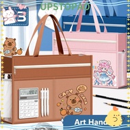 UPSTOPAO Canvas Art Bag, Plus Size Canvas A3 Tutorial Bag,  A3 Six-Layer Large Capacity Handbag Stud