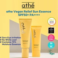 athe Vegan Relief Sun Essence SPF50+ PA++++,  Zero Eye Irritation, Moisture Essence, No White cast, 