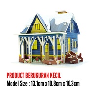 Mini 3D Puzzle | DIY 3D Paper HOUSE Puzzle Toy | Winter House | Children's Intelligence Toys - 1688O