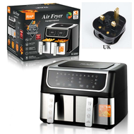 全城热卖 - 雙膽氣炸鍋雙倉大容量多功能雙鍋雙籃智慧觸控螢幕無油 氣炸鍋