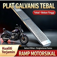 MOTORCYCLE BIKE STAGE FOLDING LADDER RAMP HEAVY-DUTY MOTOCYCLE BIKE RAMP TANGGA MOTOR LADDER CAR