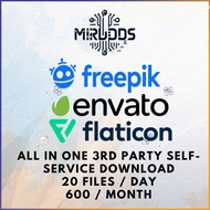 FREEPIK ENVATO FLATICON Download Files Download 20files/day