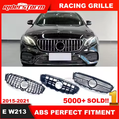 2016+ Front Mesh Grill W213 GT Grille E43 E450 W238 coupe Front Grill for Mercede E200 E300 E250 E32