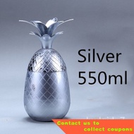 🌠 400ml/550ml/900ml Pineapple Mug Moscow Mule Copper Mugs Metal Mug Cup Stainless Steel Beer Wine Coffee Cup Tumbler BSR