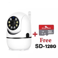 Hivison กล้องวงจรปิดไร้สาย Q1-LED กล้อง wifi 5ล้านพิกเซล กล้องวงจรปิด wifi360 องศา กลางแจ้ง home sec