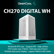 Deepcool CH270 Digital White Vertical M-ATX Computer Case