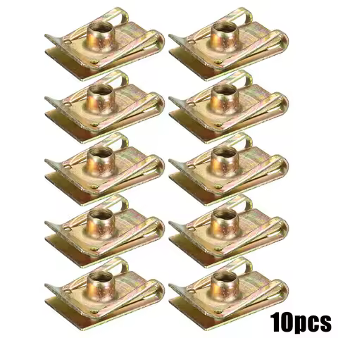 10x M6 6mm Sportbike Fairing Spire Speed Clips Clamp Fastener Screw Nuts J150 Replacement M8 Spire/s