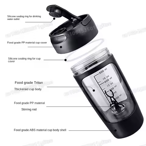New Electric Protein Powder Mixing Cup Automatic Shaker Bottle Mixer Shake Bottle Milk Coffee Blende