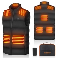 Rechargeable Heated Vest with Battery Pack for Men Women,3 Heating Levels 8 Heating Zones Lightweigh