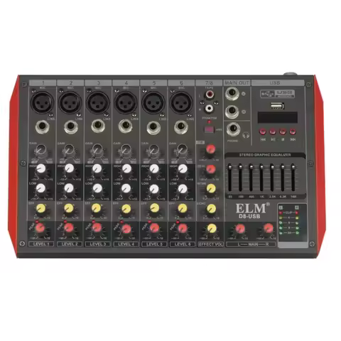 High Quality Audio mixer digital profesional mini mixer audio 8 channel digital audio mixer 8 channe