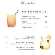 Simple Wordings Menu Design | Illustration Sketch
