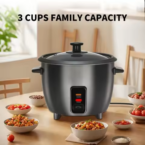 Household Rice Cooker Multifunctional Mini Small Rice Cooker Cross-border Stainless Steel Chassis He