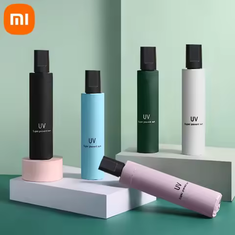 Xiaomi UV Foldable Umbrella Waterproof Windproof 8 Bone Umbrella Anti-uv Umbrella Sunny Days Simple 