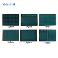 [Shamjina] Jewelry Tray, Organizer Storage Case Bamboo Wood Display Holder for Gadgets Drawers Close