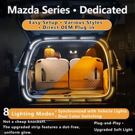 Mazda 6 2 3 Hatchback CX30 CX5 CX60 CX80  Trunk LED Strip Light Car Interior Atmosphere Lamp Waterpr