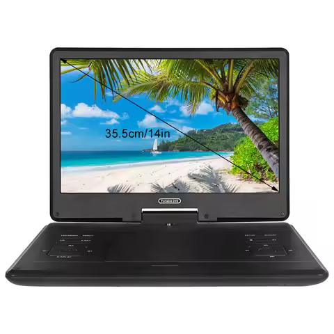 25 inch Portable DVD Player For Outdoor Home DVD Player Ultra-thin HD Display Mobile DVD With 3000MA