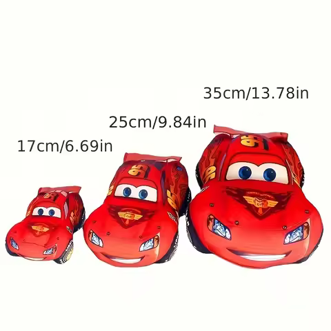17/25/35cm 1pc Disney Lightning McQueen Car Plush Pillow, Cute Cartoon Plush Pillow, Birthday Gift H