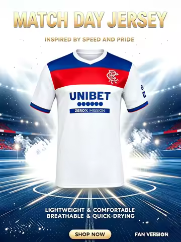 Glasgow Rangers Scotland 2026 Hot Sales Rangers Football Jersey Summer Men Women Sports T-shirt Quic