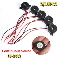 5/10PCS High Decibel Buzzer SFM-20B DC 3-24V Continuous Sound Buzzer 2312 Active Piezo Buzzers for A