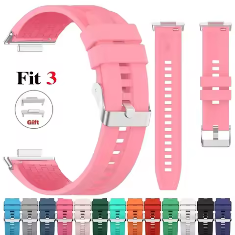 Silicone Watch Strap for Huawei Watch Fit 3 band Smart Watch Correa Wrist Sport Bracelet Fit 2 fit3 