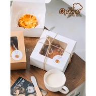 Window Cake Box 4/6/8 Inch|Transparent Transparent With Bottom Support|Birthday/Chiffon/Cream Wrappi