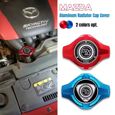 Aluminum Radiator Cap Cover for MAZDA 2,3,5,6 mazdaspeed CX-5 CX-7 MX-5 RX7 RX8 CX-30 FAMILIA PROTEG