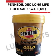 PENNZOIL LONG LIFE DIESEL GOLD SAE 15W40 CI-4 (18L)