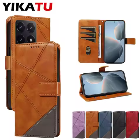 Kickstand Wallet Leather Phone Case For Xiaomi Redmi Note 15 14 13R 13 Pro Plus 5G 14S 12S 4G 12R 12