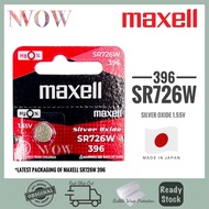 Maxell SR726W 396 Silver Oxide 1.55V Battery JAPAN (100% Genuine)
